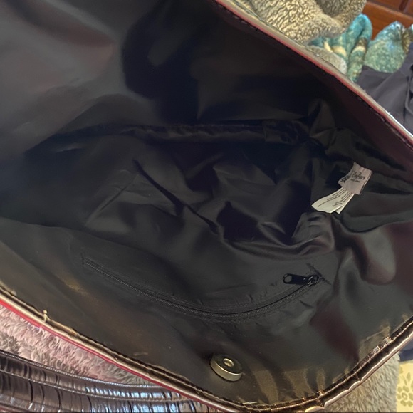 Disney Parks Faux Leather Woven Mickey Mouse Purse - Picture 6 of 8